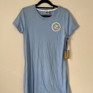Womens UNC Blue T Shirt Dress New with Tags Original Price $49 Size Large